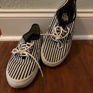 Striped Vans Size 8